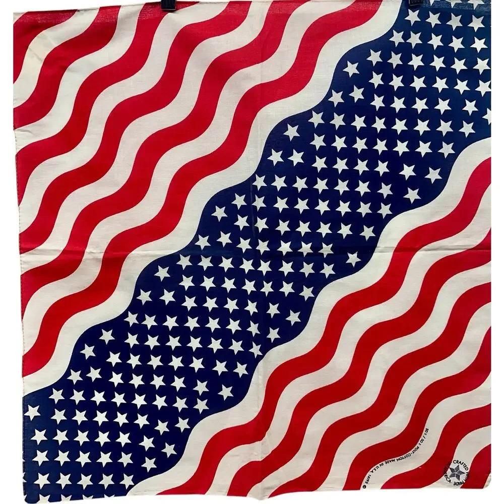 2-Vintage Driving Long & Hard Trucking Along Semi American & US Flag‎ Bandana